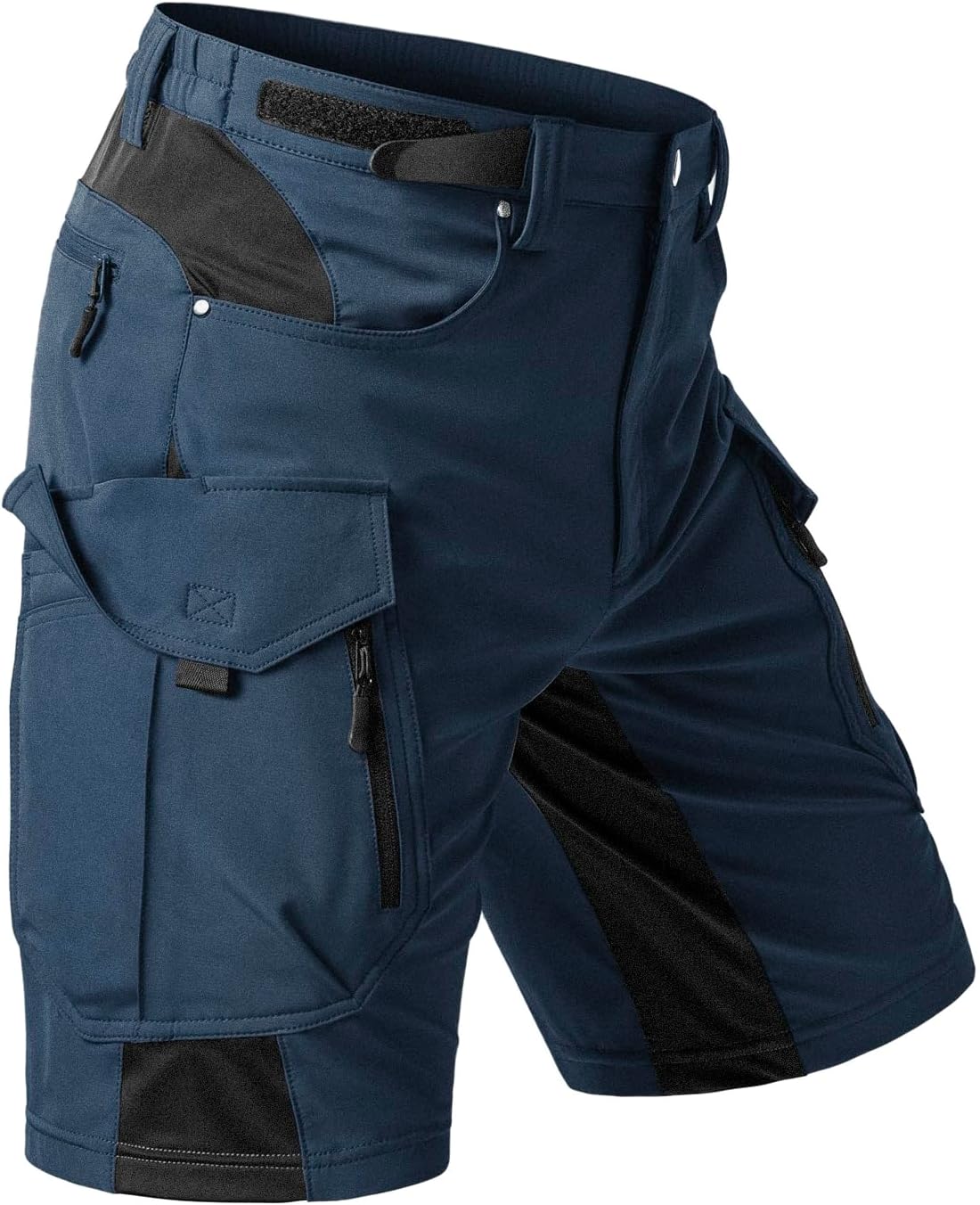 Moosehill Men's Hiking Cargo Shorts: Quick Dry Lightweight Stretch Outdoor Fishing Camping with 9 Pockets (Self-Storing)