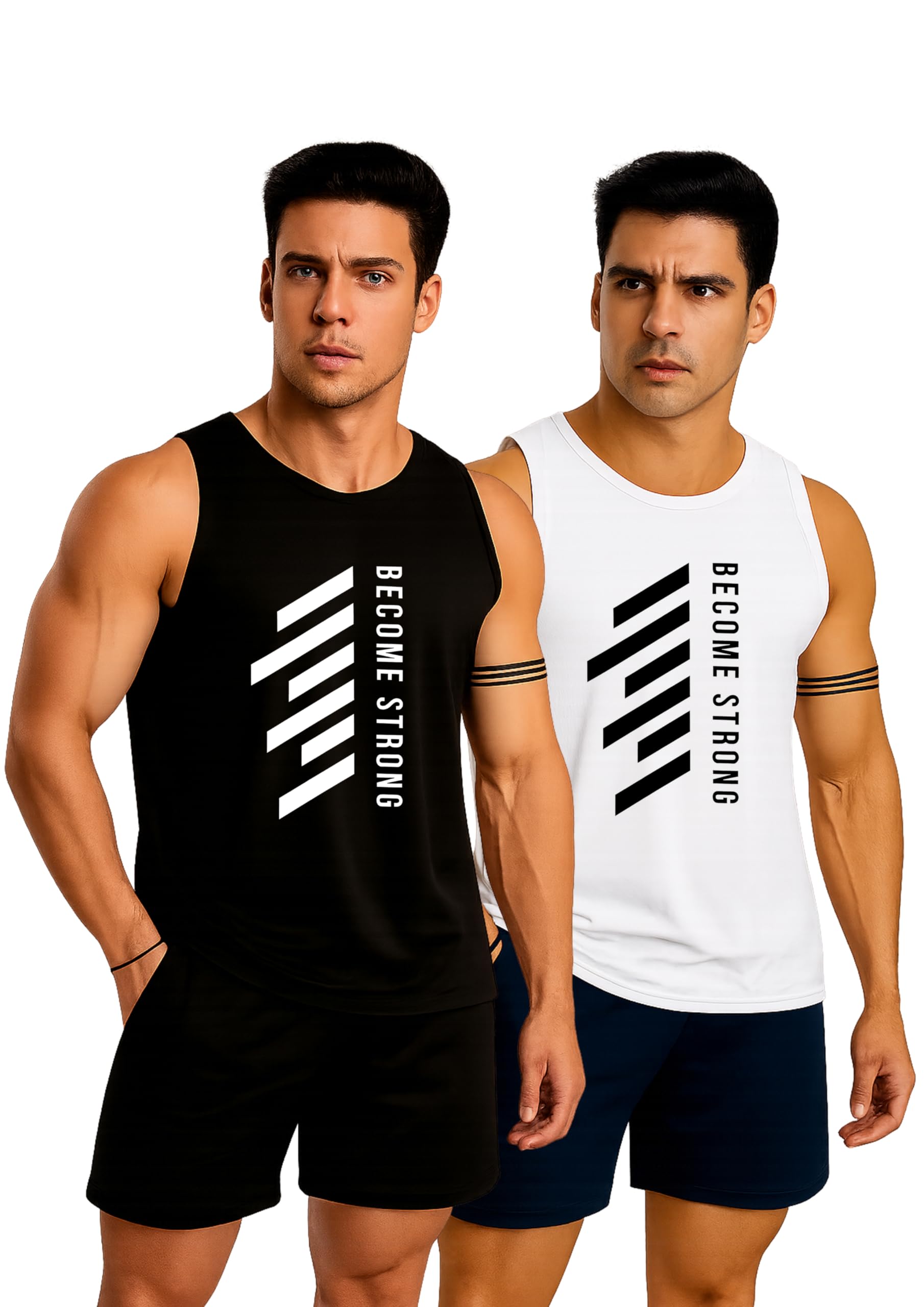 Men's Vest, Baniyan Pack of 2, Multicolour Pack-picture-18
