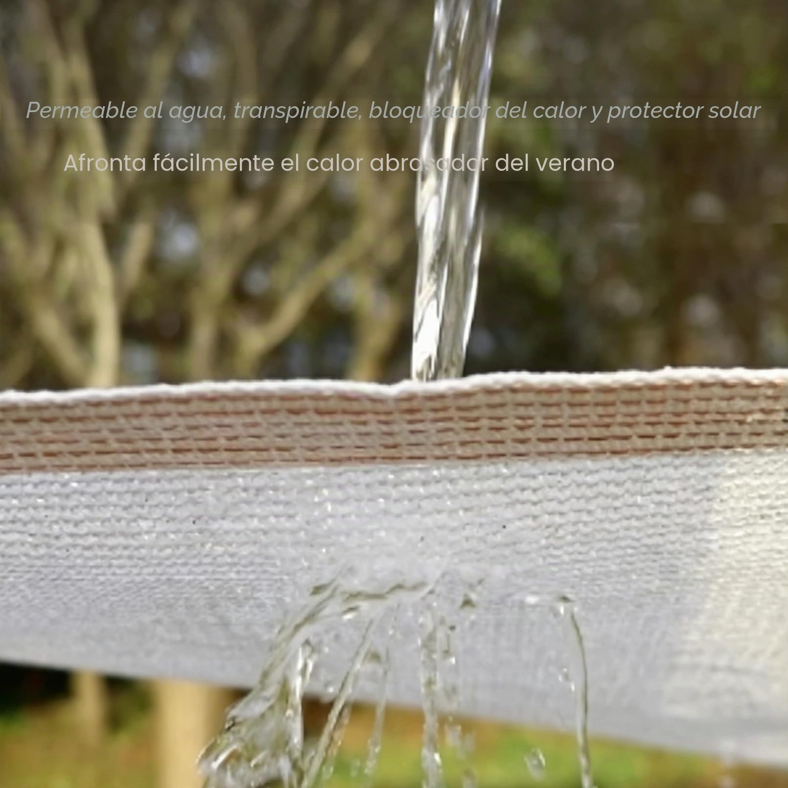 Red de Sombra Blanca 5x6m HDPE Toldo Vela de Sombra Rectangular | Vela Parasol Exterior para Patio,Transpirable/Permeable,efecto refrescante para flores,hortalizas y jardín exterior