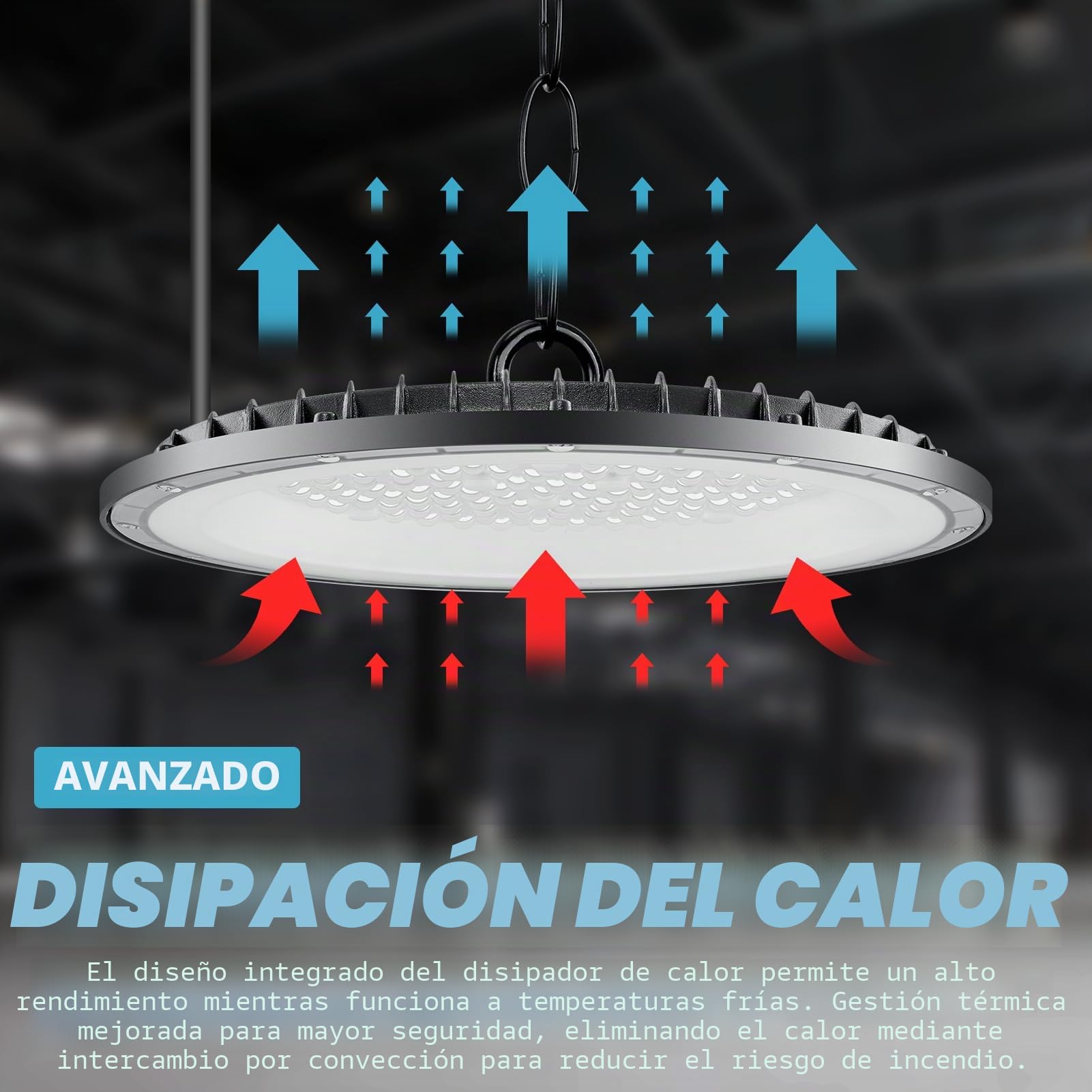 200W 4 Pieza UFO LED Lámpara de Alta Bahía,6500K Blanco Frío Focos LED Interior Techo,20000LM Iluminación de Almacén,IP65 Impermeable Lampara Industrial,Naves Industriales para Garaje Fábrica Taller