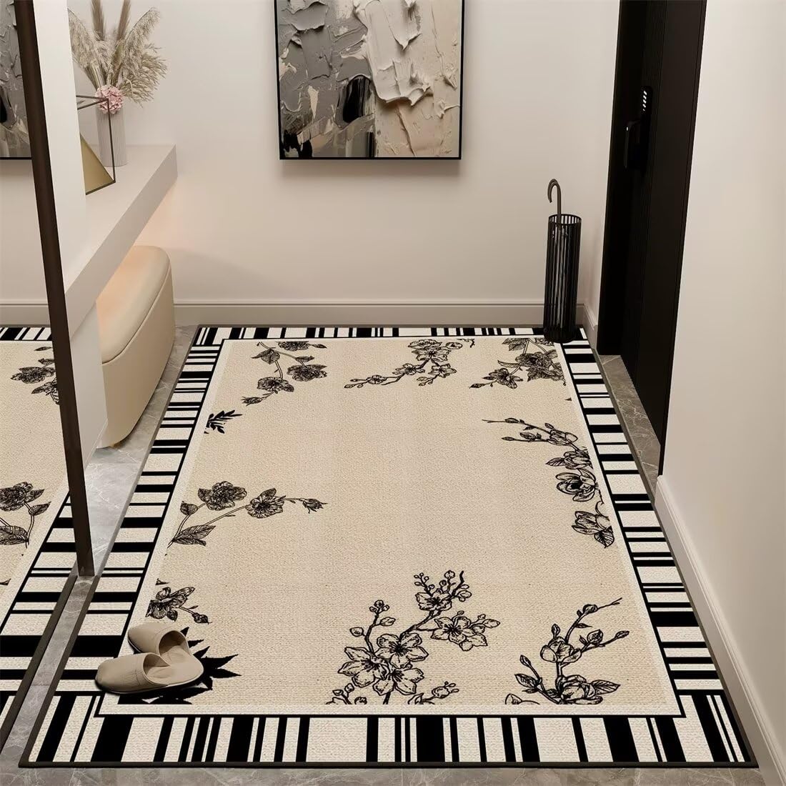 Tapis en velours cristal anti-salissure pour chambre d'enfant facile à nettoyer