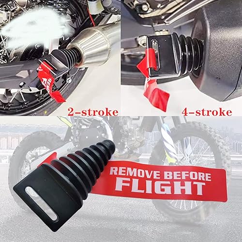 Miniatura 2 de P1Tools Tapón de lavado de escape de silenciador de 0.8 a 2.2 pulgadas, tapón de lavado de silenciador de escape de goma para motocicleta de 2
