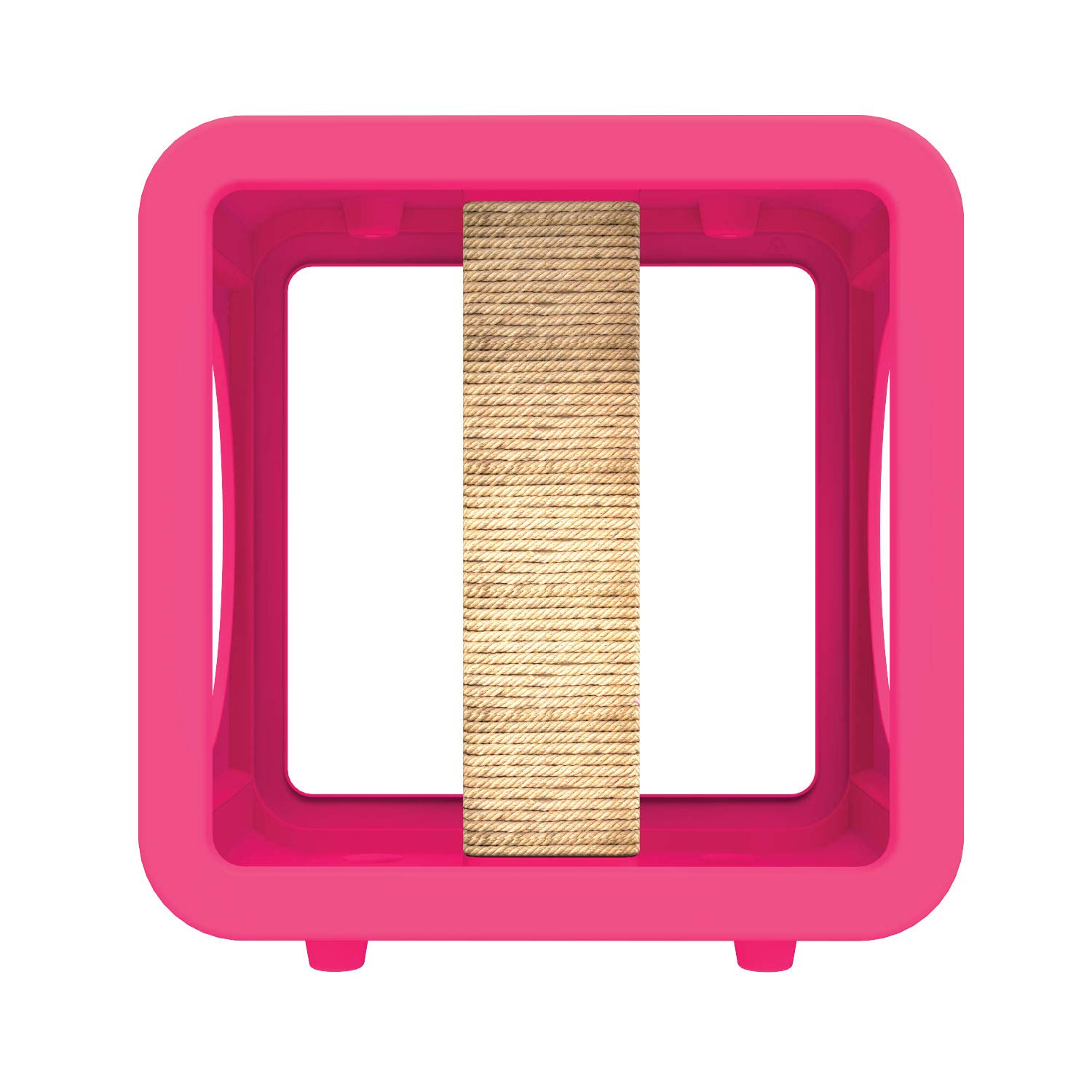 New! Duro Series Cat House, Gym Cube with Scratch Post, Pink