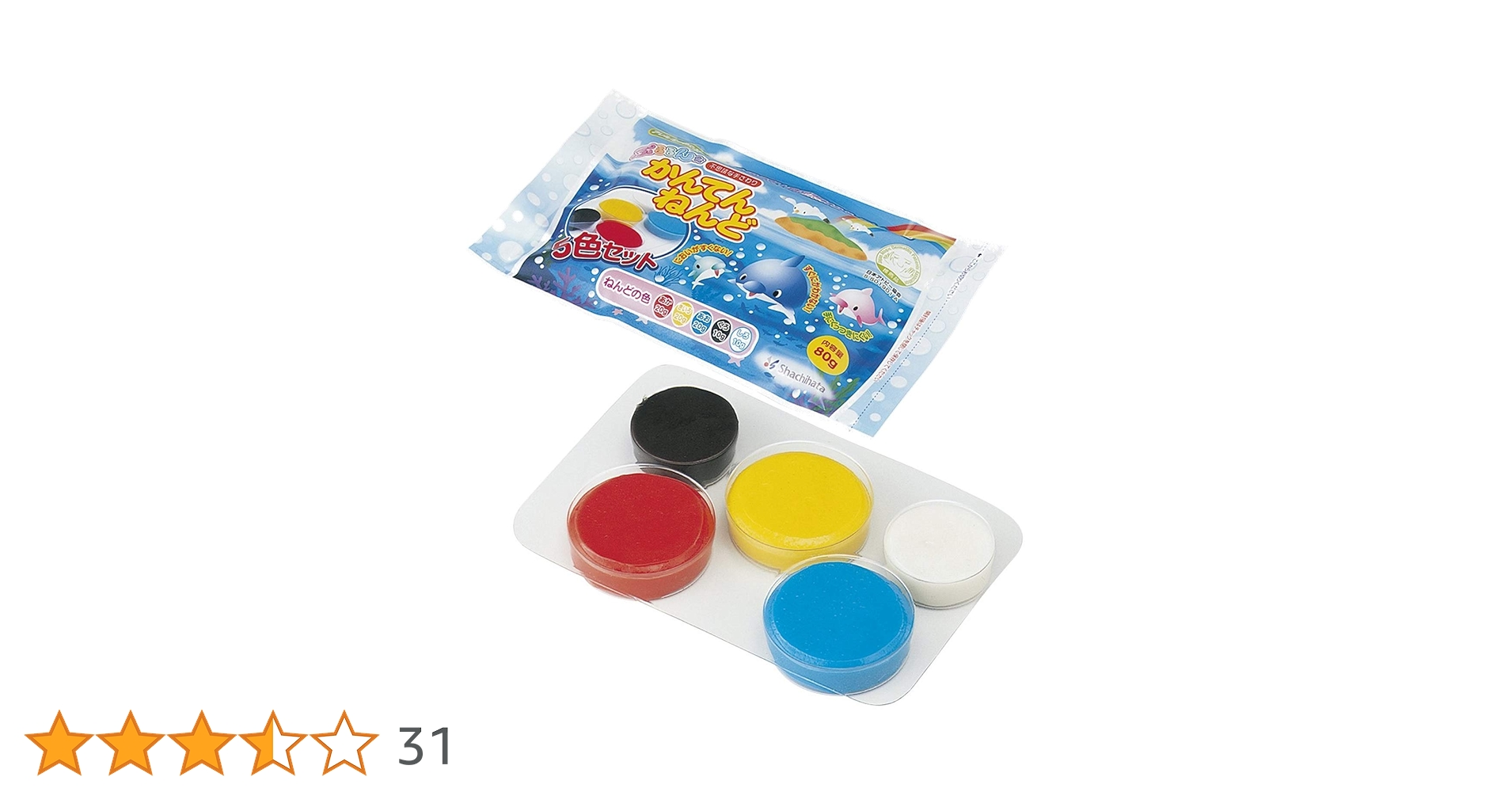 Amazon.co.jp: シヤチハタ かんてんねんど 5色セット NEK-5S : おもちゃ