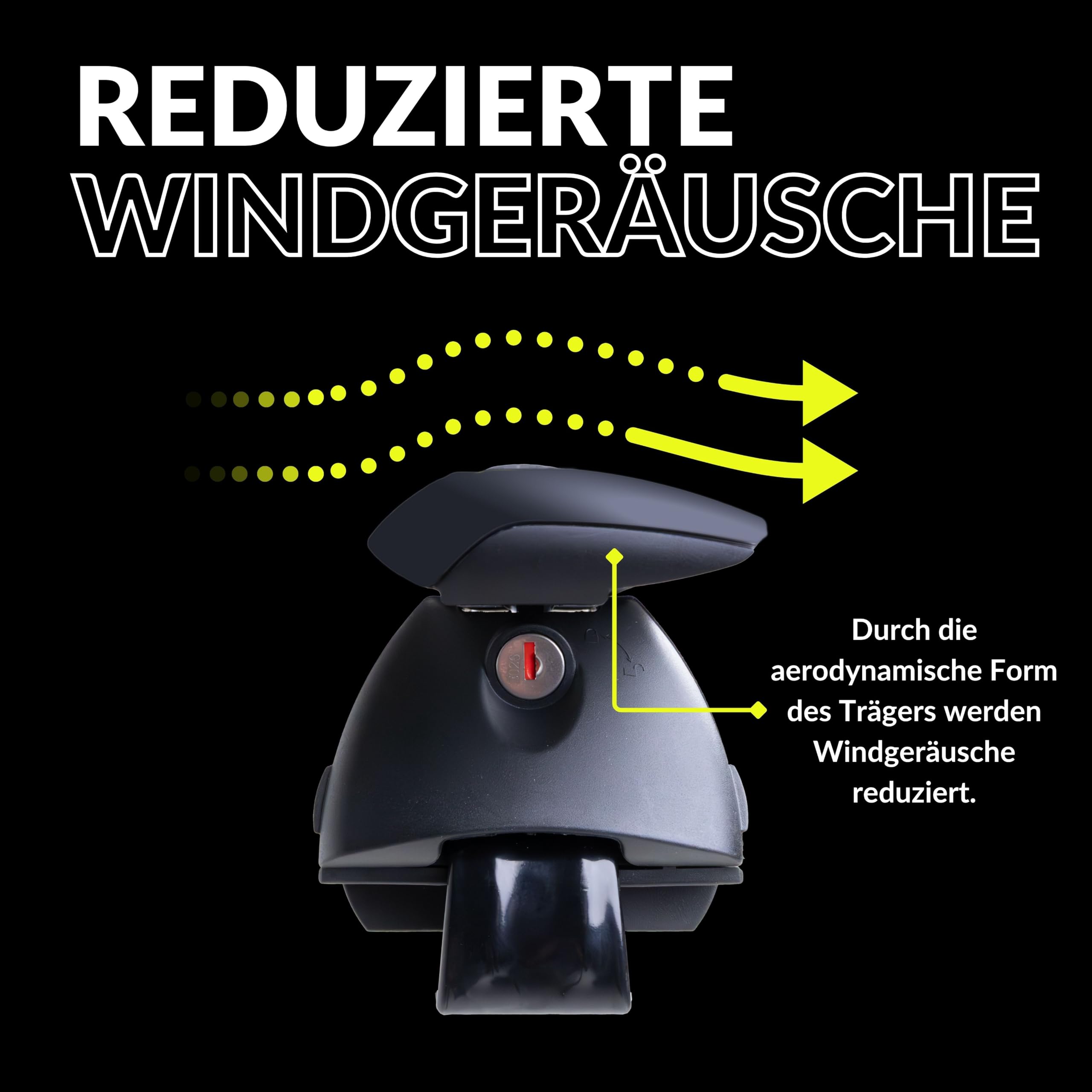 Owen Dachträger 3.0 Pro Schwarz 120cm - für geschlossene & bündige Reling | 90 kg Tragkraft | 2 min Montage | Geprüft nach DIN 75302 |Top-Performance Relingträger für Ihr Auto