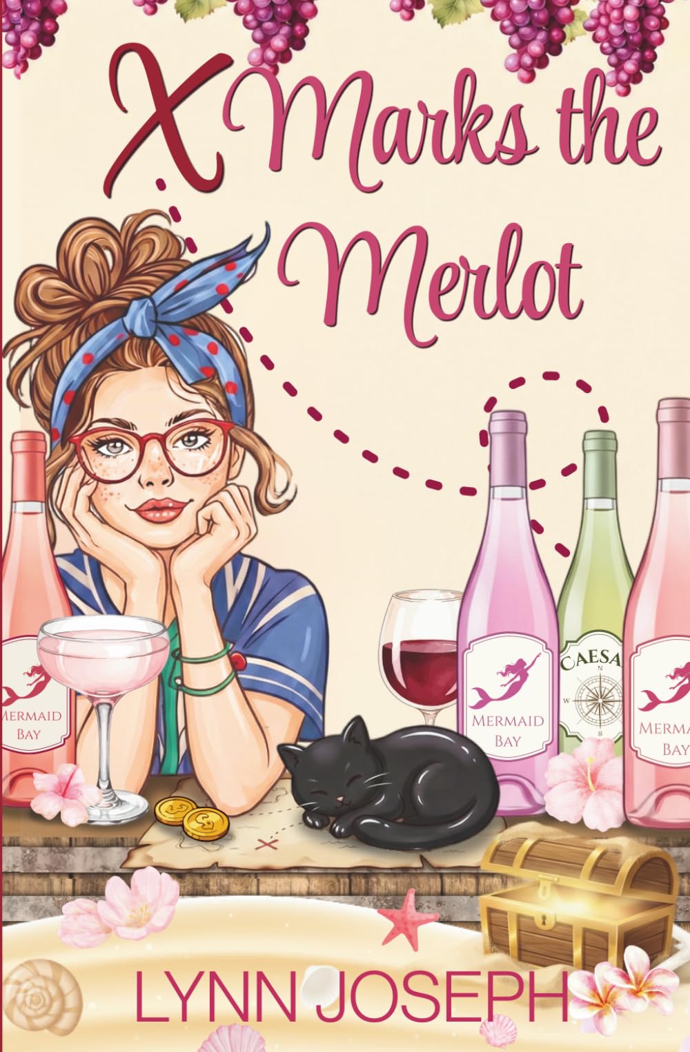 X Marks the Merlot: A cozy crime murder mystery (Mermaid Bay Wine Mystery)