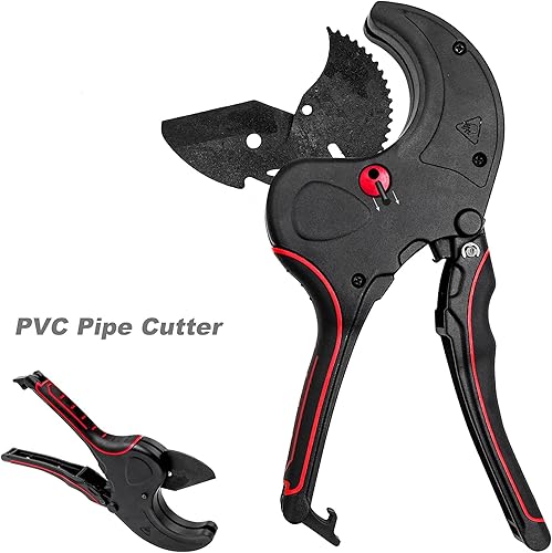 Miniatura 2 de AGOOBO Cortador de tubería de PVC, hasta 2-12 pulgadas, cortador de tubos de PVC con trinquete SK5, cortador de tubo para mangueras de plástico PPR