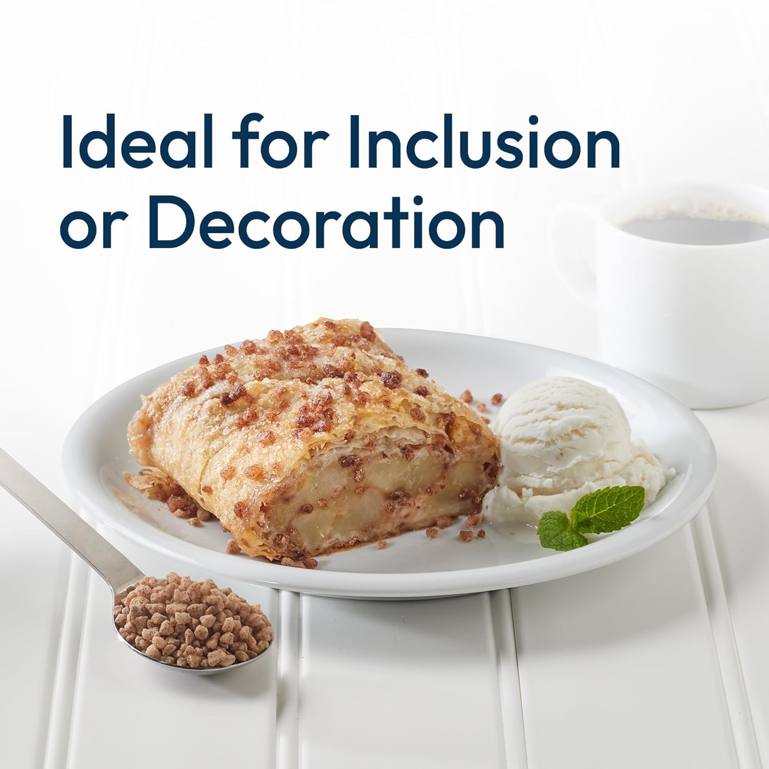 Lars Own Professional Series Cinnamon Pearl Sugar – 1-Pack, 2.5-lb Resealable Bag – Warm Spice Crunch for Baking – Oven-Safe Inclusion and Decoration