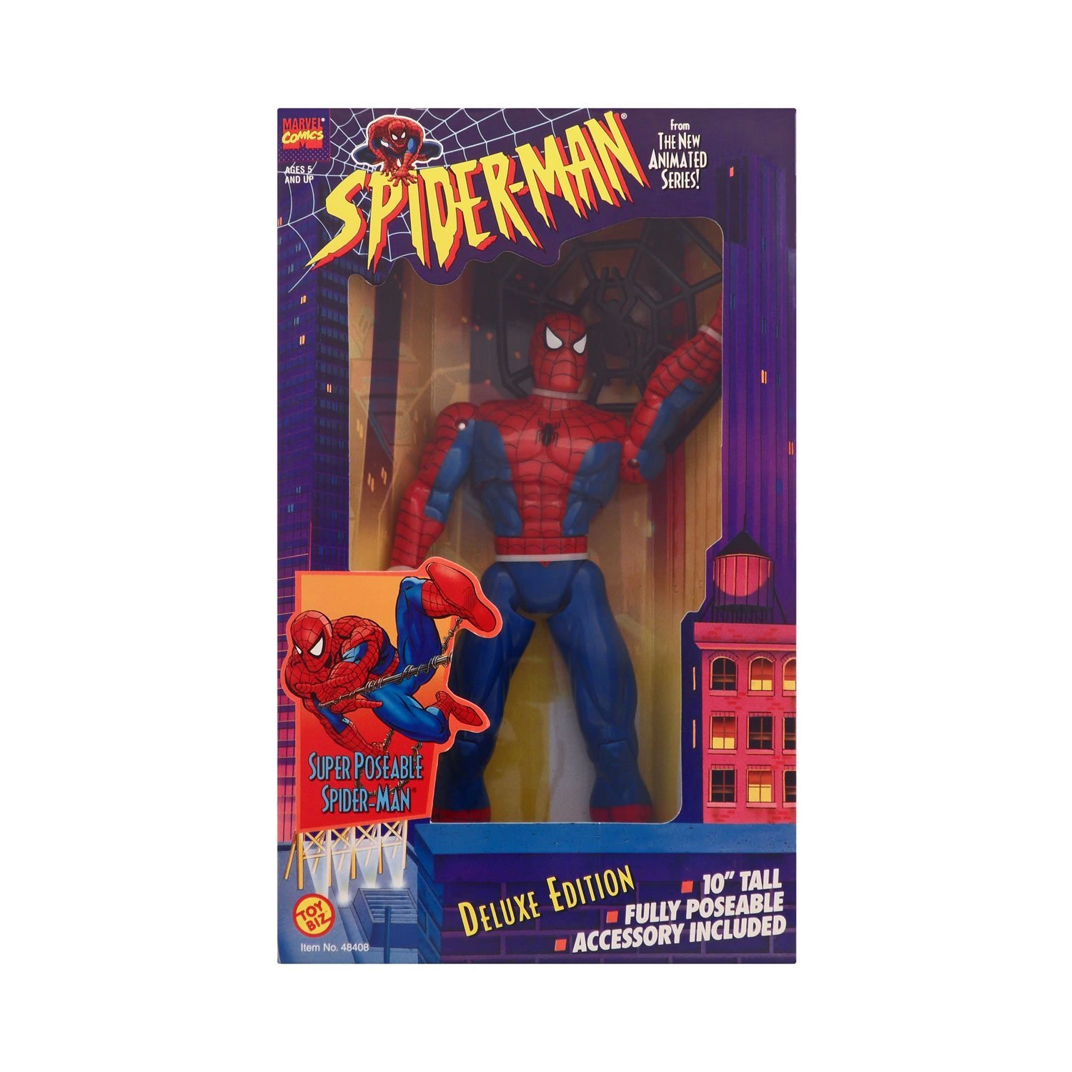 Toy Biz Spider-Man Deluxe Edition Super Poseable Spider-Man