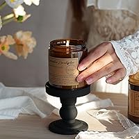 Vista 7 de Velas de eucalipto de lavanda para el hogar, velas de aromaterapia de 8 onzas para relajación, ansiedad, alivio del estrés, no tóxicas, velas