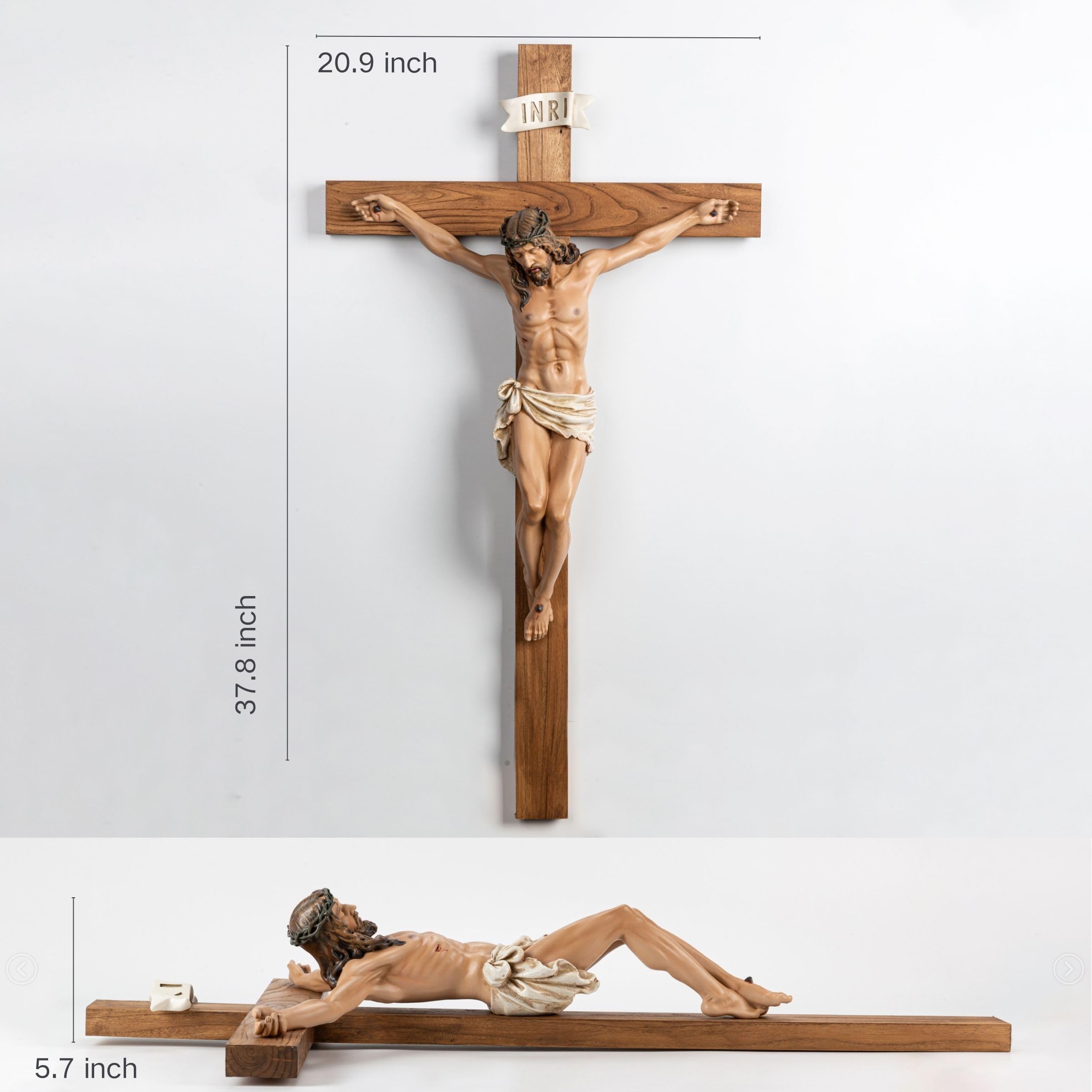 Amazon.com: BC Catholic Large Crucifix Wall Cross, 37.8