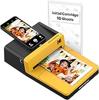 Vista 10 de KODAK Dock Era - Impresora fotográfica de escritorio de 4 x 6 pulgadas, 50 hojas, acoplamiento y Bluetooth para iPhone y Android, impresiones