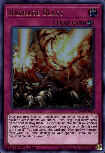 Yu-Gi-Oh! - Barrera Blast - LED4-EN038 - Duelistas legendarios Hermanas de la Rosa - 1 Edición - Ultra Raro