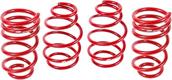 BMR Suspension SP019R - مجموعة زنبركية منخفضة ، مجموعة من 4 ، قطرة 1.0 بوصة ، V8-2010-2015 Chevy Camaro