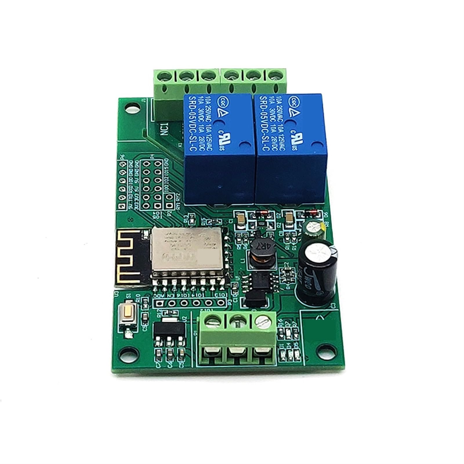 ESP8266 ESP-12F WiFi AC 250 V/DC 30 V Modulo relè a 2 canali Scheda di Sviluppo Wireless for casa Intelligente