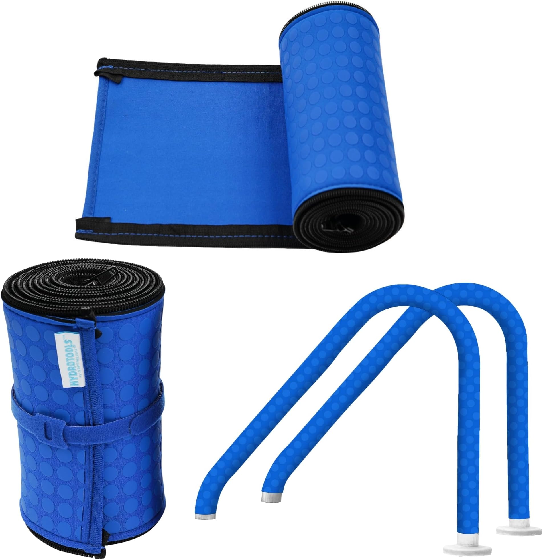 SWIMLINE HYDROTOOLS Neoprene Pool Handrail Cover – Padded Zipper Sleeve for Inground & Above Ground Rails, Heat Reduction, Non-Slip Comfort Grip, 6 Feet, 1-Pack