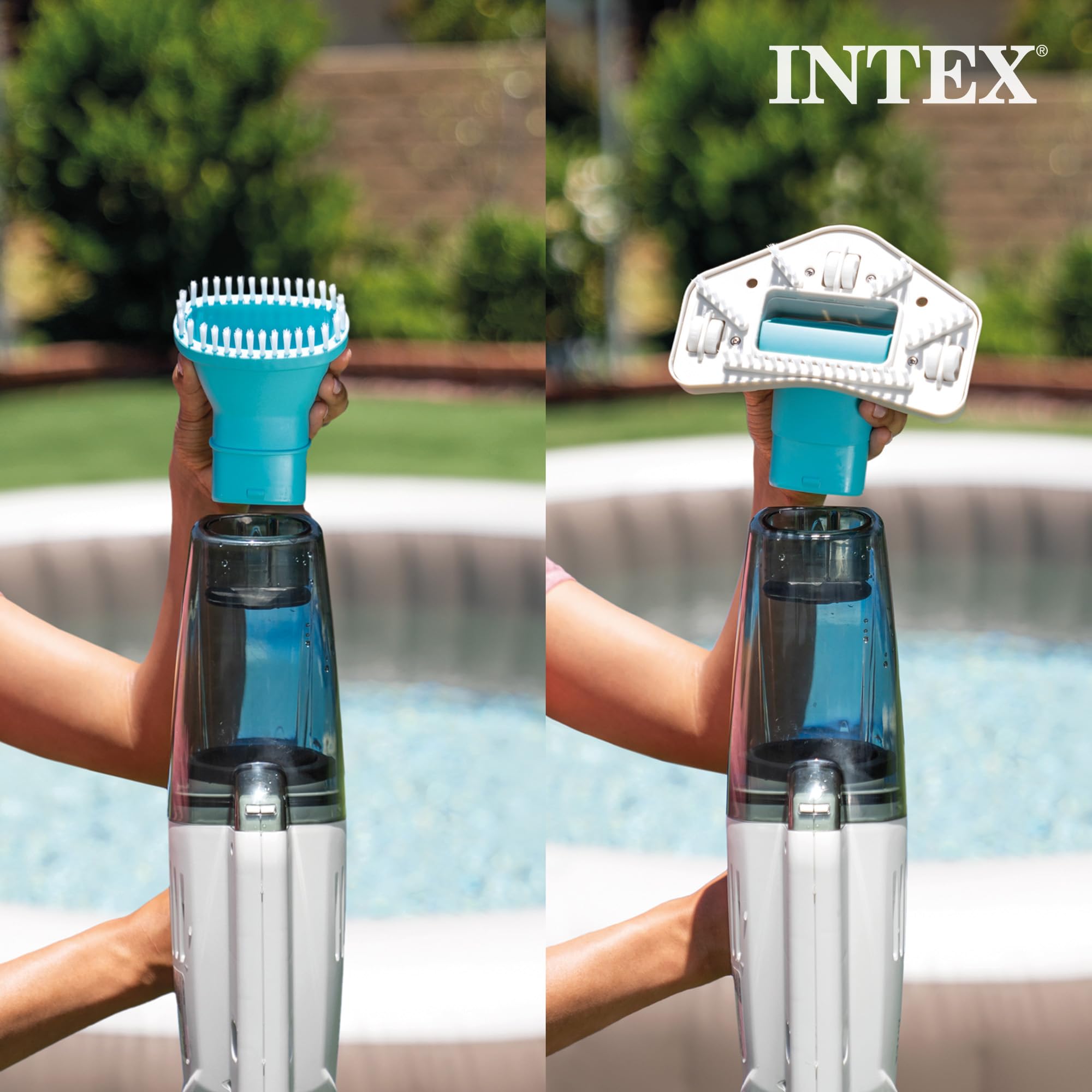 Intex Aspiradora para piscina y spa de 12 galones/45 litros ZR100 adecuada para su uso con todos los PureSpas, piscinas sobre el suelo y piscinas en el suelo