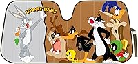 Vista 13 de BDK Warner Bros Looney Tunes Tweety Bird, parasol para parabrisas, plegable como acordeón, protección UV, burbuja doble, 58 x 27 pulgadas