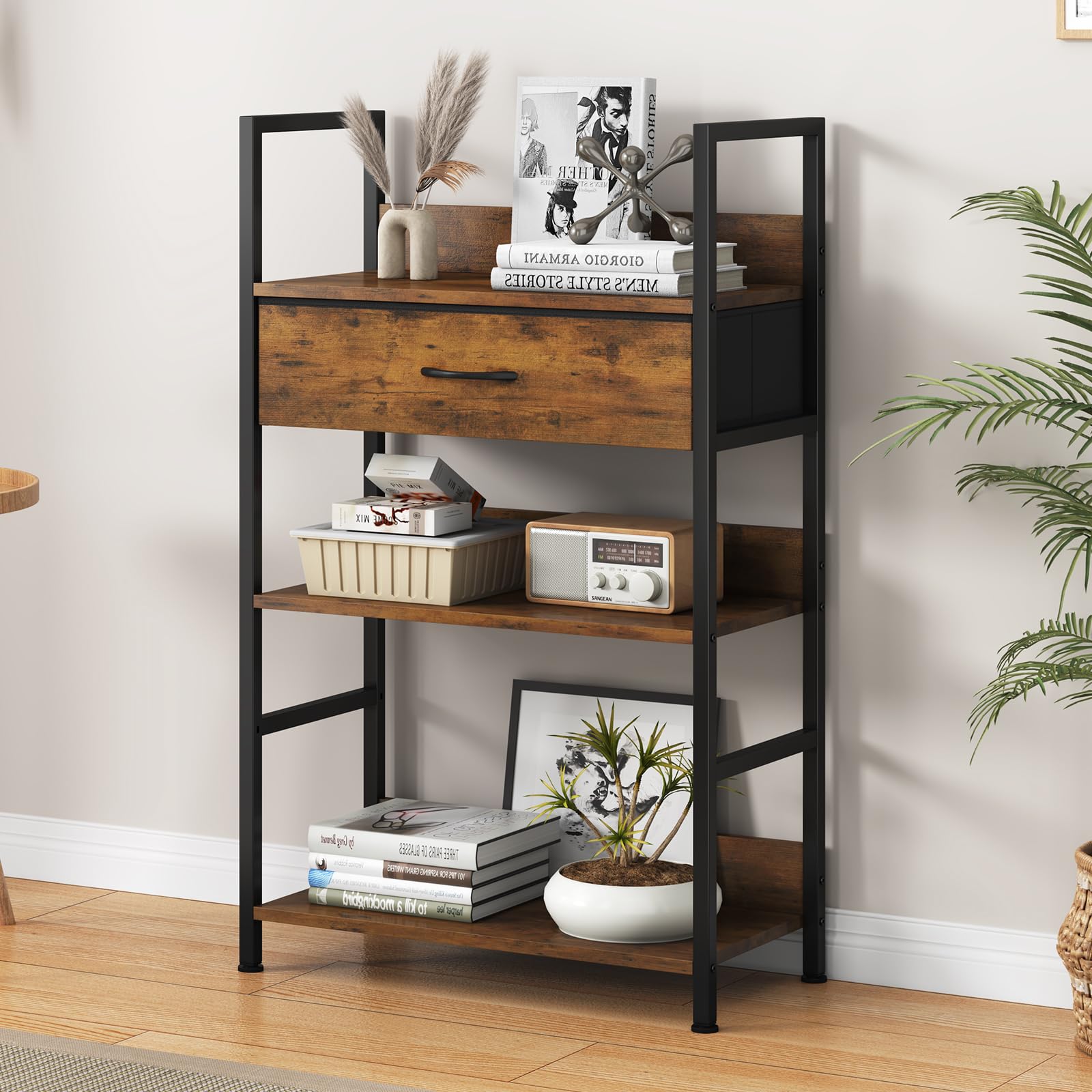 LunarLight オープンシェルフラック 5段ラック 収納棚 LunarLight オープンシェルフラック 5段ラック 収納棚 スチールラック l字