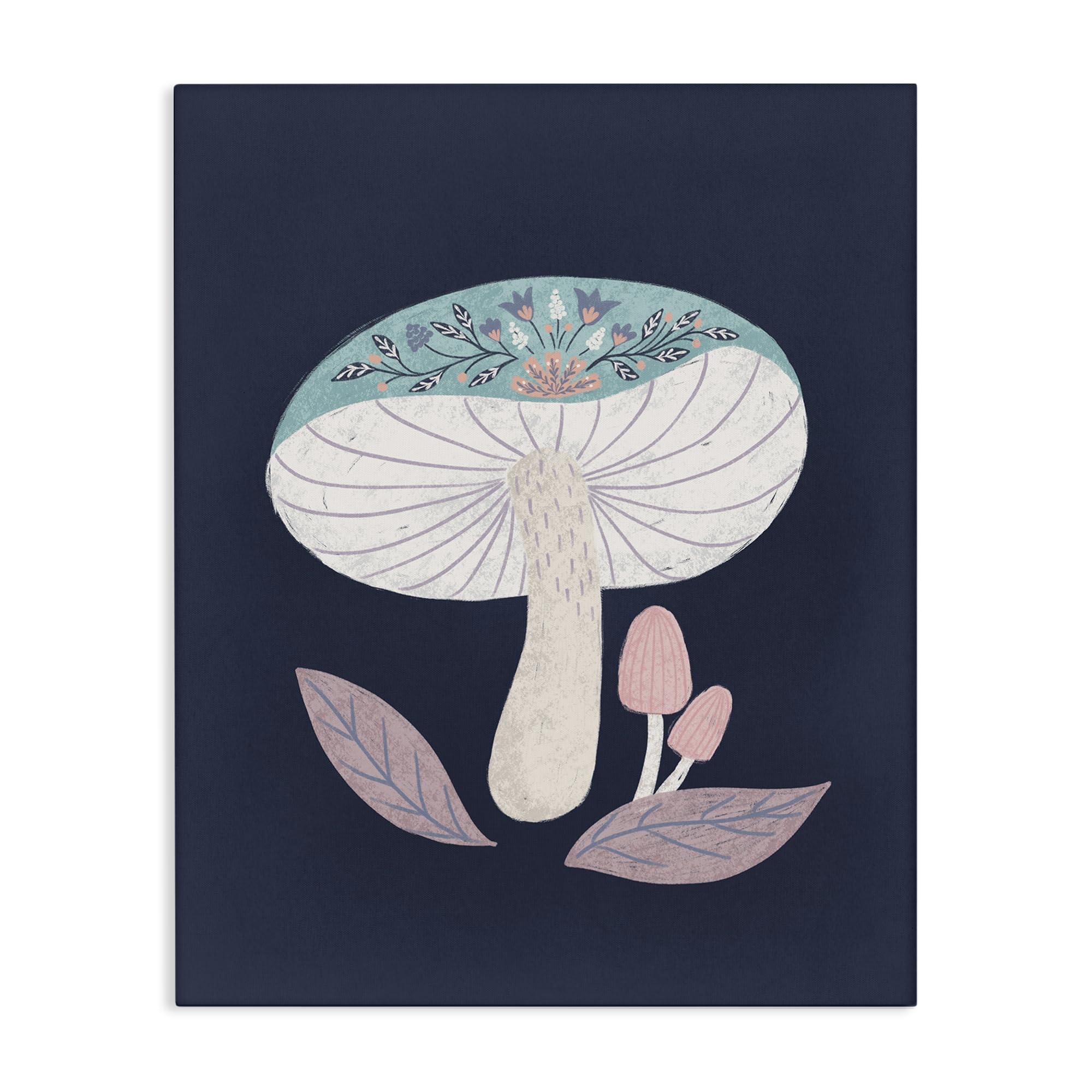 Stupell Industries Unframed Floral Cottage Mushroom, 24 X 30 Inch Canvas Wall Art