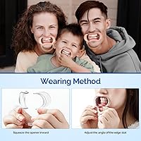 Vista 4 de JMU 20 piezas de retractores dentales M de mejillas, abridor de boca en forma de C, empaquetado individualmente, transparente