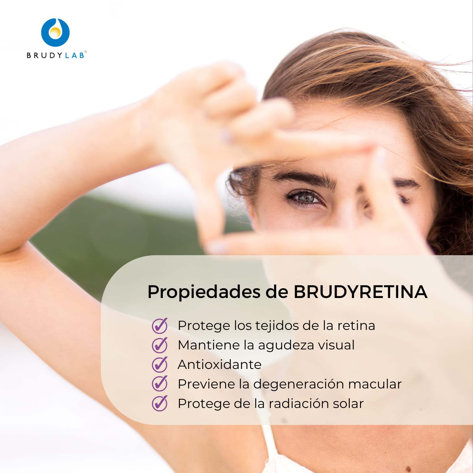 BRUDY LAB - Brudy Retina - Ácidos Grasos Omega 3 DHA EPA - Vitaminas y Minerales - Protege los Tejidos de la Retina - Favorece una Visión Normal - 90 Cápsulas