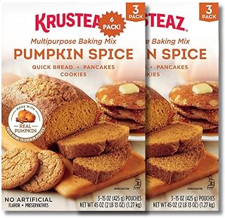 Kruste Pumpkin Spice Multipurpose Baking Mix Bundle – 6 Pack (15 oz. Each)