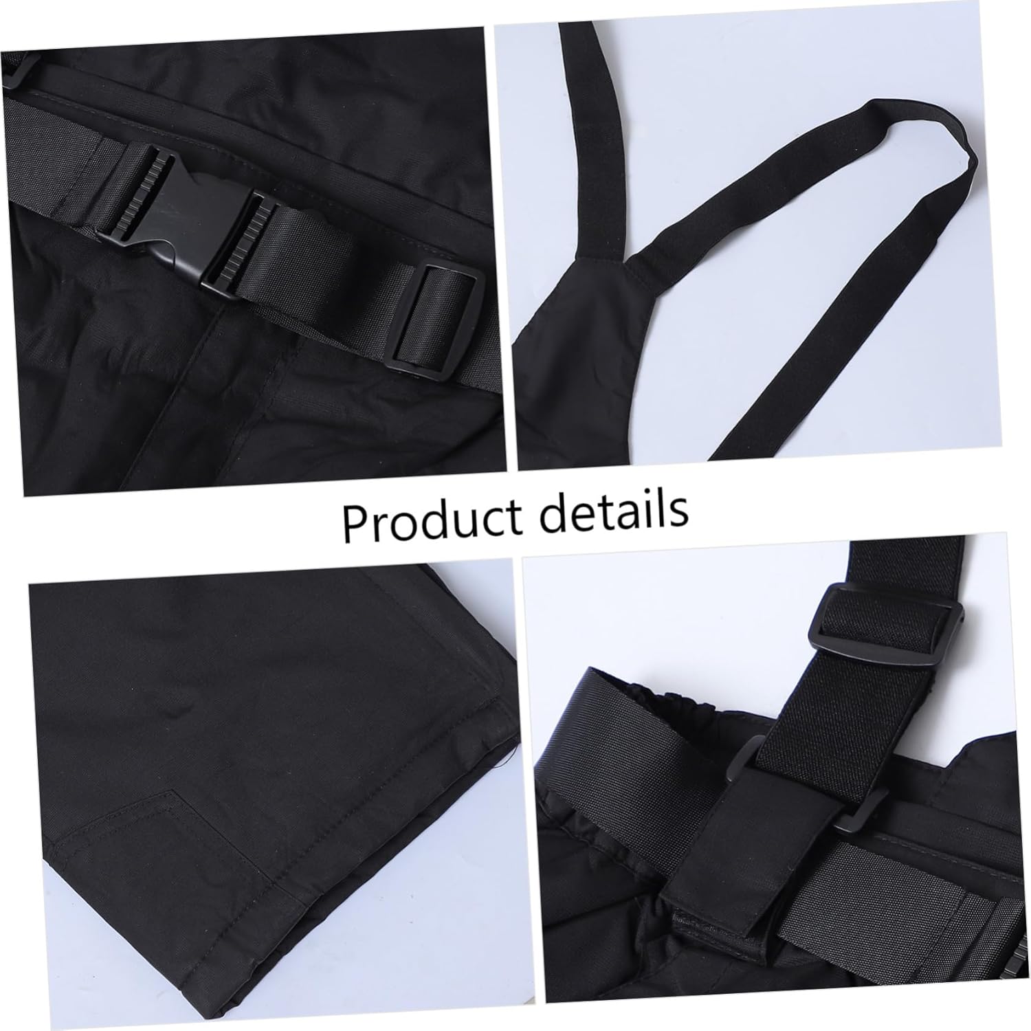 Mikikit Men's Waterproof Windproof Ski Pants Warm Thick Winter Outdoor Snow Pants for Skiing and Snowboarding Black