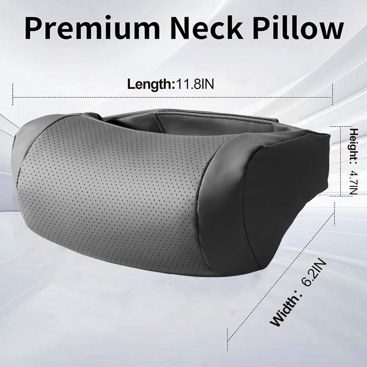 1 Pack Nappa Leather Neck Headrest for Mercedes Benz A-Class C-Class CLA CLS AMG GLC GLE GLS Car Neck Pillow Accessories Interior