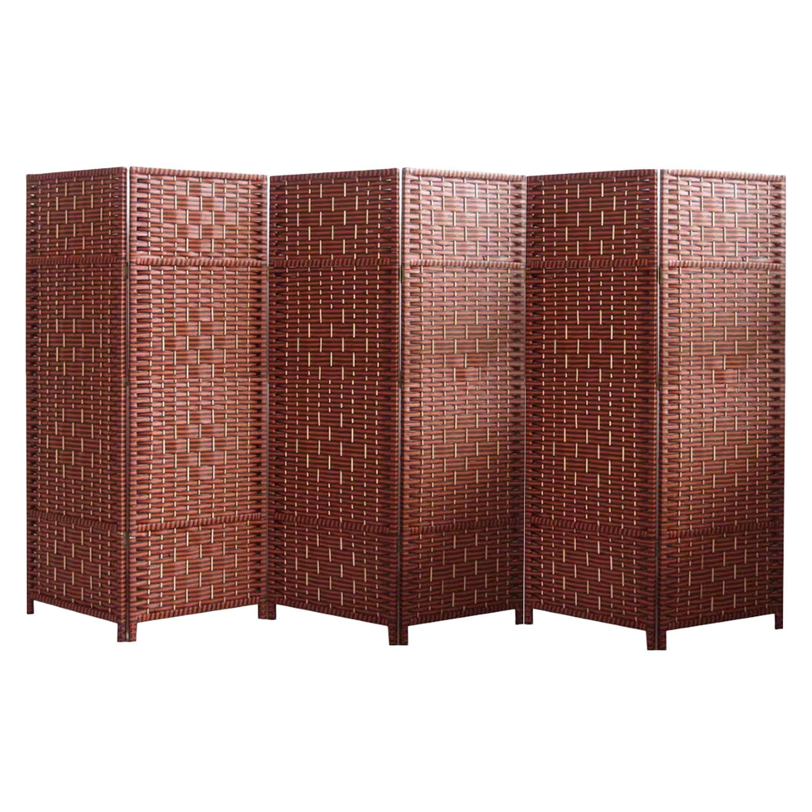 Cloison de séparation intérieure courte pliable en bois occultant 6 pièces