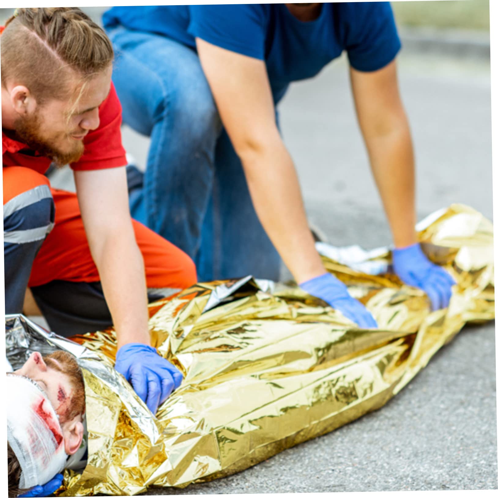 TOYANDONA 10piezas De Aislamiento Térmico De Emergencia para Camping De Rescate Reflectante Plateada para Senderismo De Emergencia Multiusos para Cálida De para Botiquín De Primeros