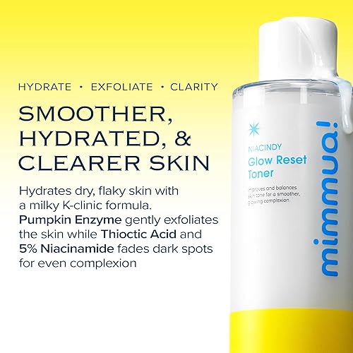 Miniatura 2 de mimmua Glow Reset Toner  Cuidado de la piel de la clínica coreana - Ácido tióctico y niacinamida al 5%  Exfoliación suave con extracto de calabaza