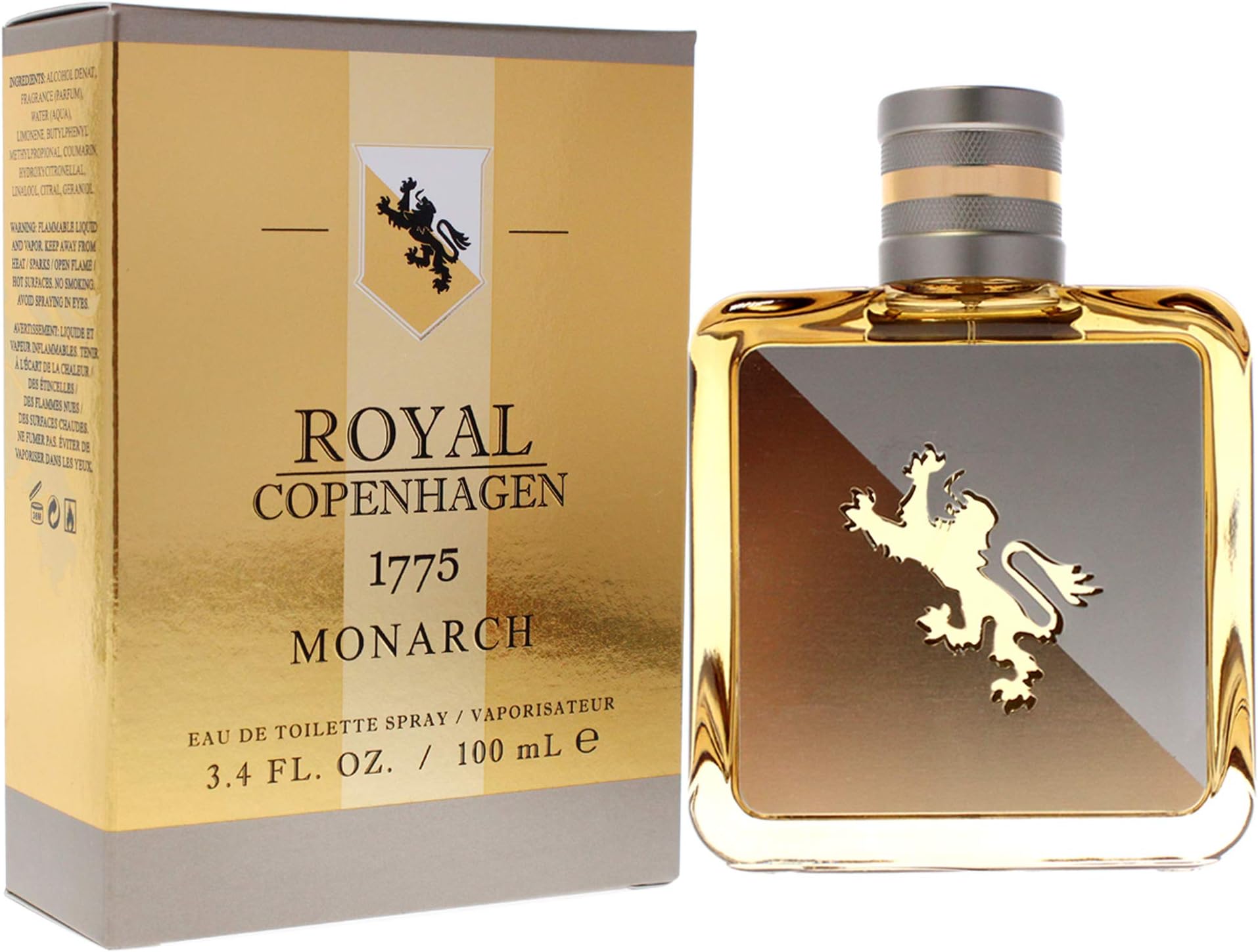 Royal Copenhagen 1775 Monarch Men EDT Spray 3.4 oz