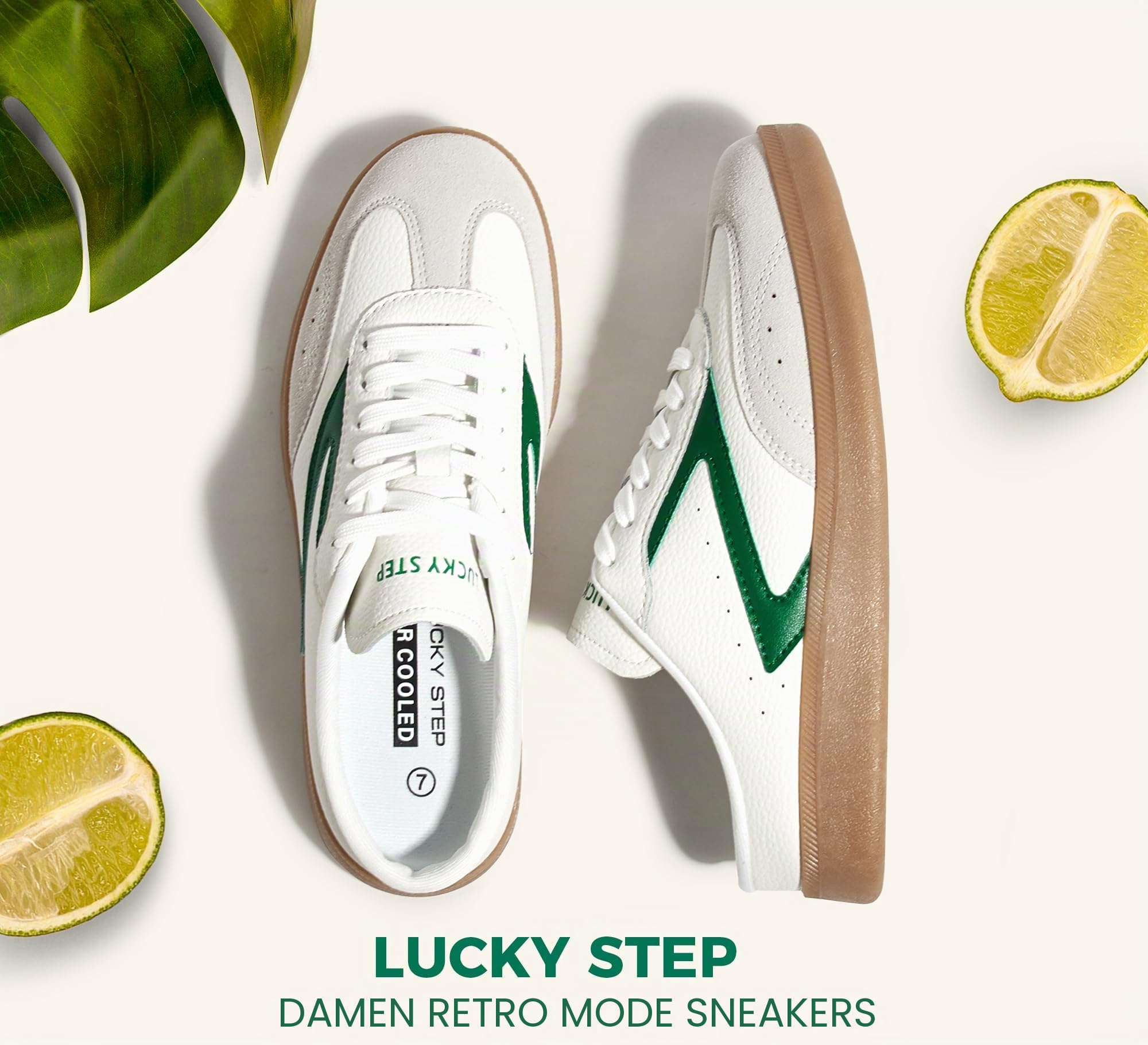 LUCKY STEP Damen Mule-Sneakers im Retro-Design | Bequeme Slip-On Freizeitschuhe ohne Ferse mit Winter-Ausstattung | Ideal für Stadt, Alltag & entspanntes Walken