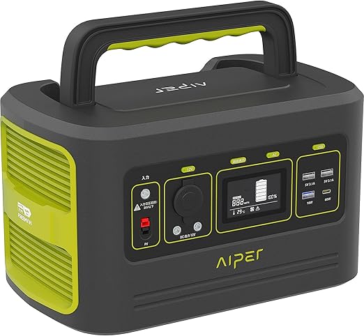 Amazon Co Jp Aiper アイパー Freeman 500 ポータブル電源 1900mah 614 4wh ポータブルバッテリー 大容量 出力500w 瞬間最大1000w 家庭 アウトドア用 バックアップ電源 リン酸鉄リチウムバッテリー Lifepo4 純正弦波 Mppt制御方式 四つの充電方法 停電 緊急 非常