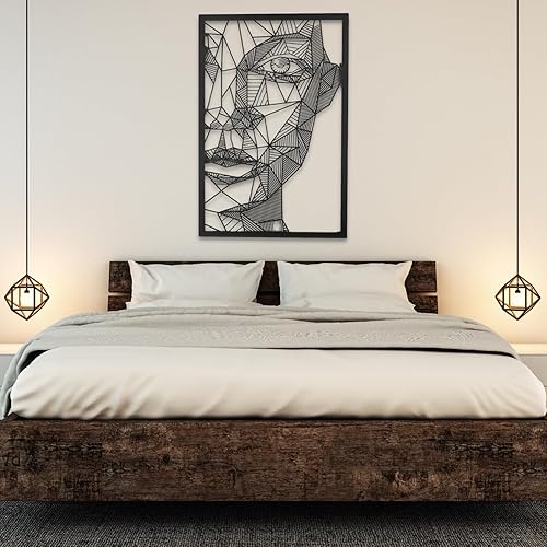 Miniatura 4 de Fayholy Arte abstracto para pared de metal, decoración de pared de línea de metal, decoración de pared moderna, arte de línea de metal, arte