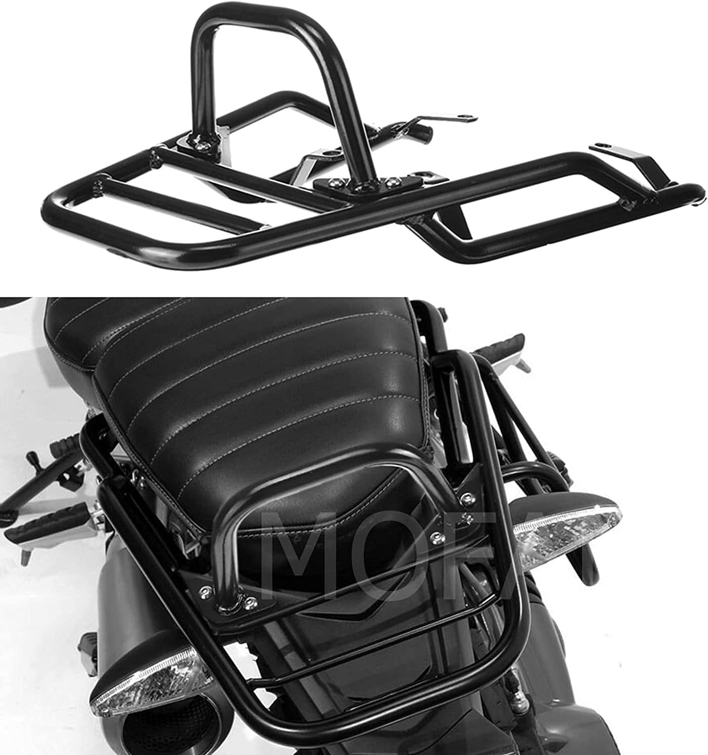 Rear Luggage Rack with Hand Grip Bar Motorcycle Stand Fit for BMW R Nine T Pure Racer Scrambler 2014 2015 2016 2017 2018 2019 2020 2021 2022 2023 2024