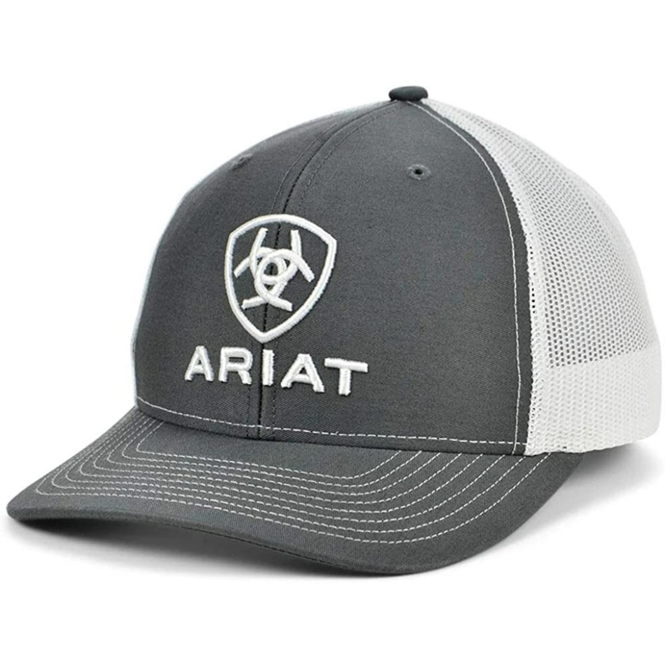 Ariat Men's Gray Shield Richardson 112 Snapback Cap