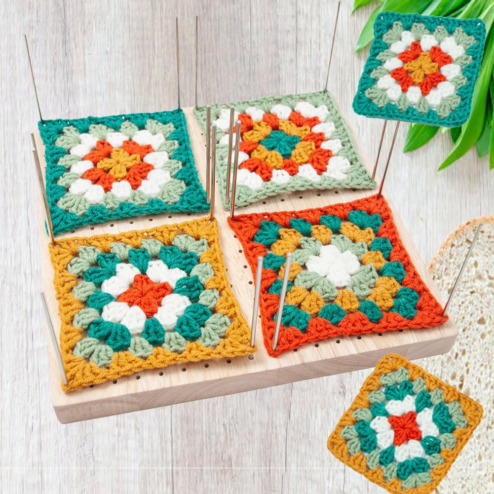 Tavola Di Blocco Da 7,9 X 7,9 Pollici, Per Granny Square, Blocco Di