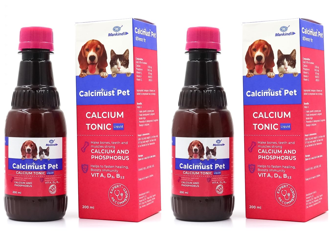 Syrup Calcium Supplement for Dogs and Cats,200ml (Pack of 2)-image-4