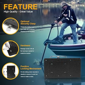 8M0120717 Xi Series Trolling Motor Quick-Release Mounting Bracket Kit for bow mounted MotorGuide Xi Series Trolling Motors
