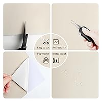 Vista 4 de Cinta de reparación de cuero, parche de reparación de cuero autoadhesivo para sofás, muebles, sofás, asientos de automóvil, kit avanzado de Beige