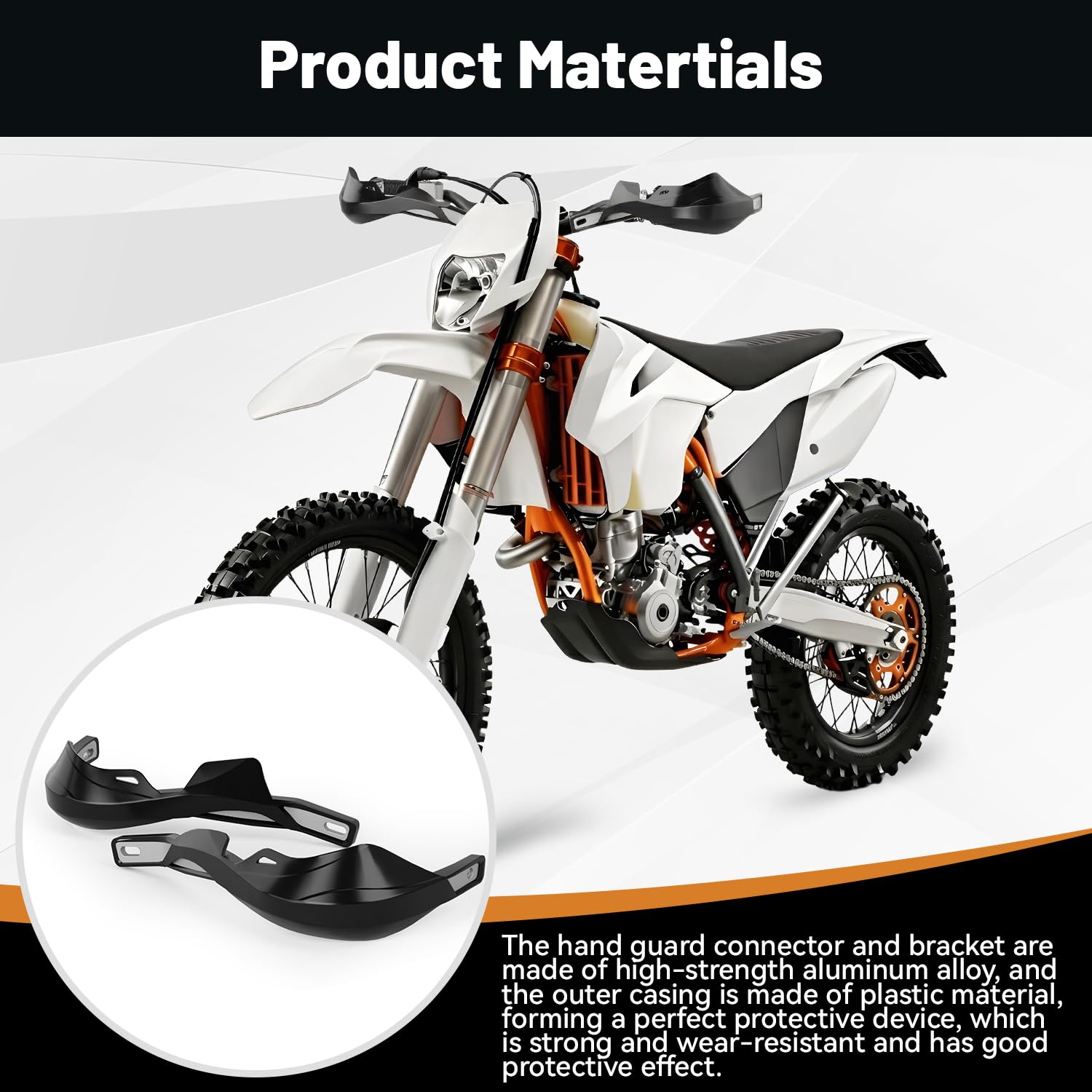 Handguards Motorrad, Handprotektoren Motorrad Handschutz Sturzschutz für 22 mm 28 mm Lenker Surron Beta 50 CRF XR YZF XC KX 125 150 250 300 Ebike Quad Pit Bike Motocross Enduro-Schwarz