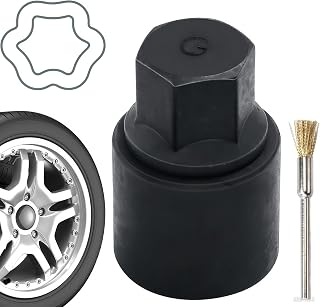 G-Wheel Locking Lug Nut Key Compatible with Toyota Lexus, Tacoma, Chrome Wheel Lock Nuts Socket Adapter, Anti-Theft Lugnut Removal Tool, Tire Nut Removal Tools