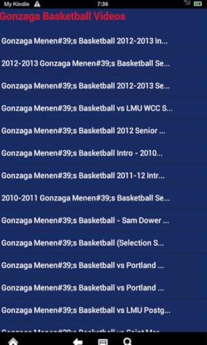 Gonzaga Basketball News(Kindle Tablet Edition)
