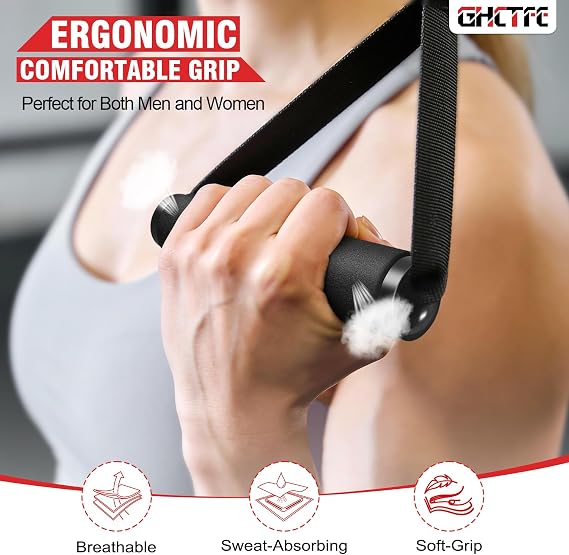 20PCS Replaceable Exercise Handles Bulk Set for Home Gym & Studio Workouts, Multi-Pack Cable Attachments Compatible with Resistance Bands & Cable Machines for Full Body Strength Training