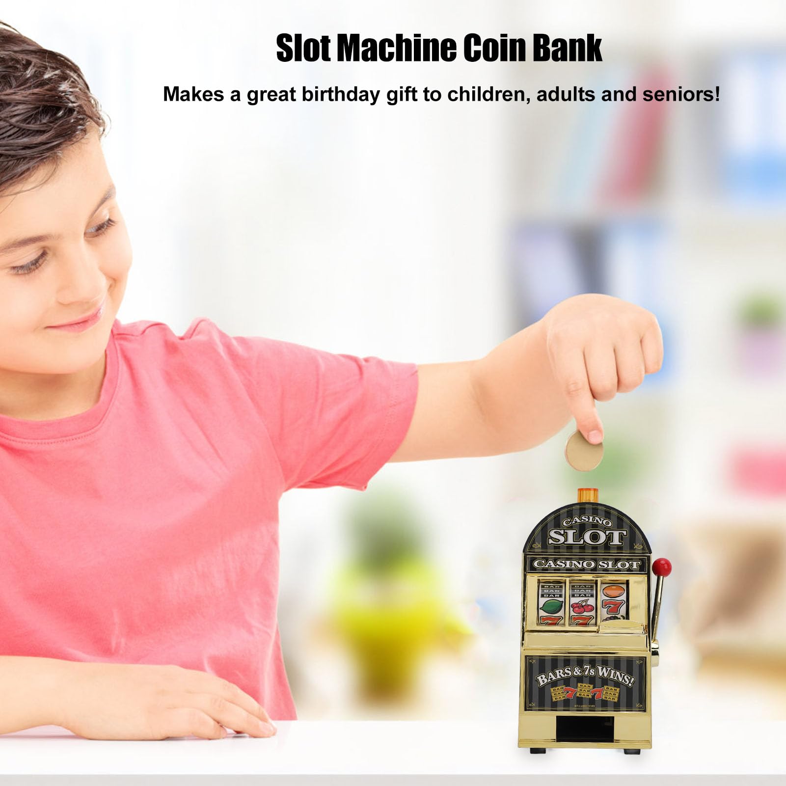 TARSHYRY Gioco Interattivo Jumbo Slot Machine Bank, Risparmio Educativo, Regalo Perfetto per Bambini, Adulti, TARSHYRY9omhz024in