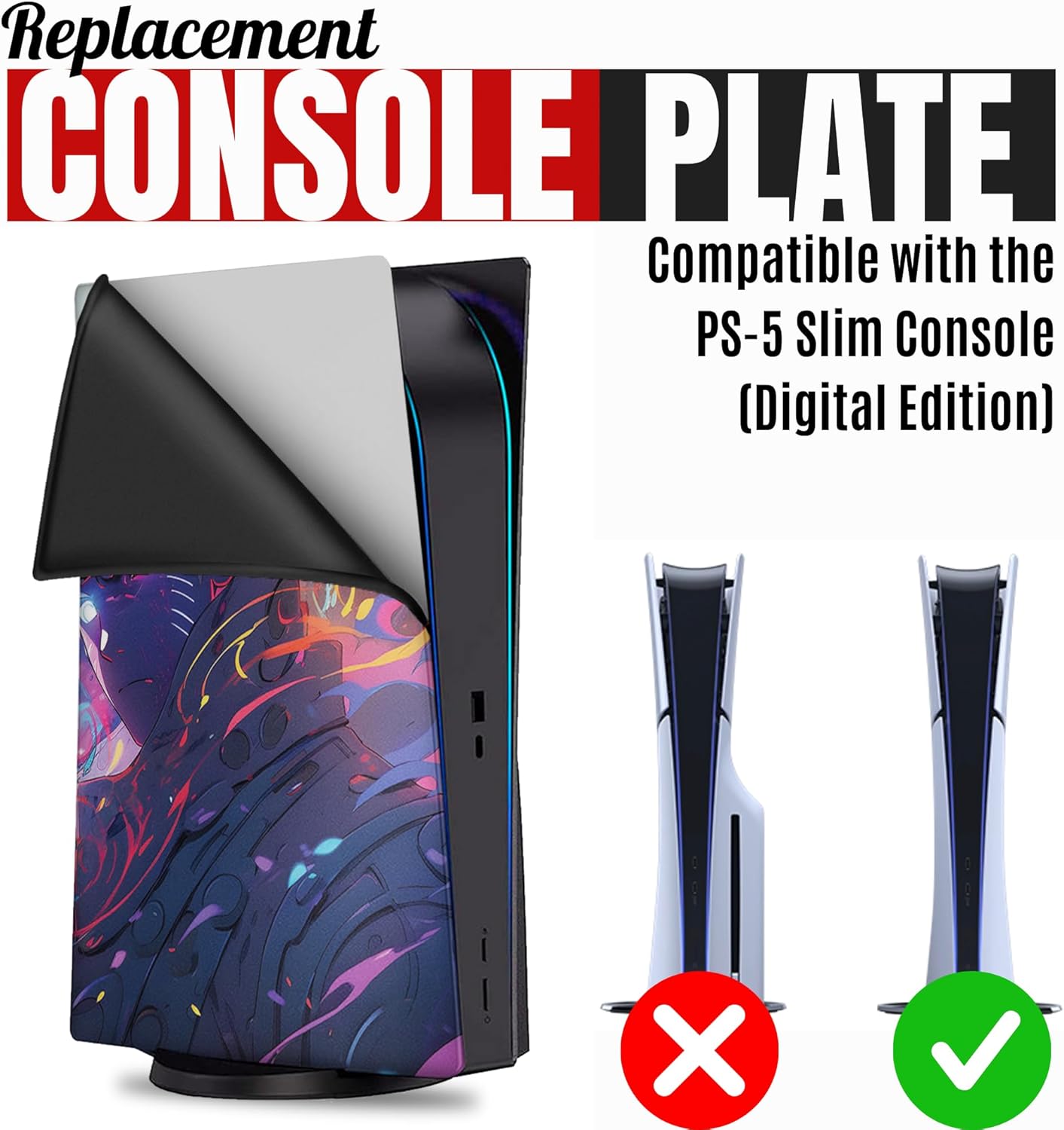 Narutto Protective Silicone Cover and Custom PS-5 Controller Wireless Compatible with Play-Station 5 Console. Proudly Designed and Customized in USA