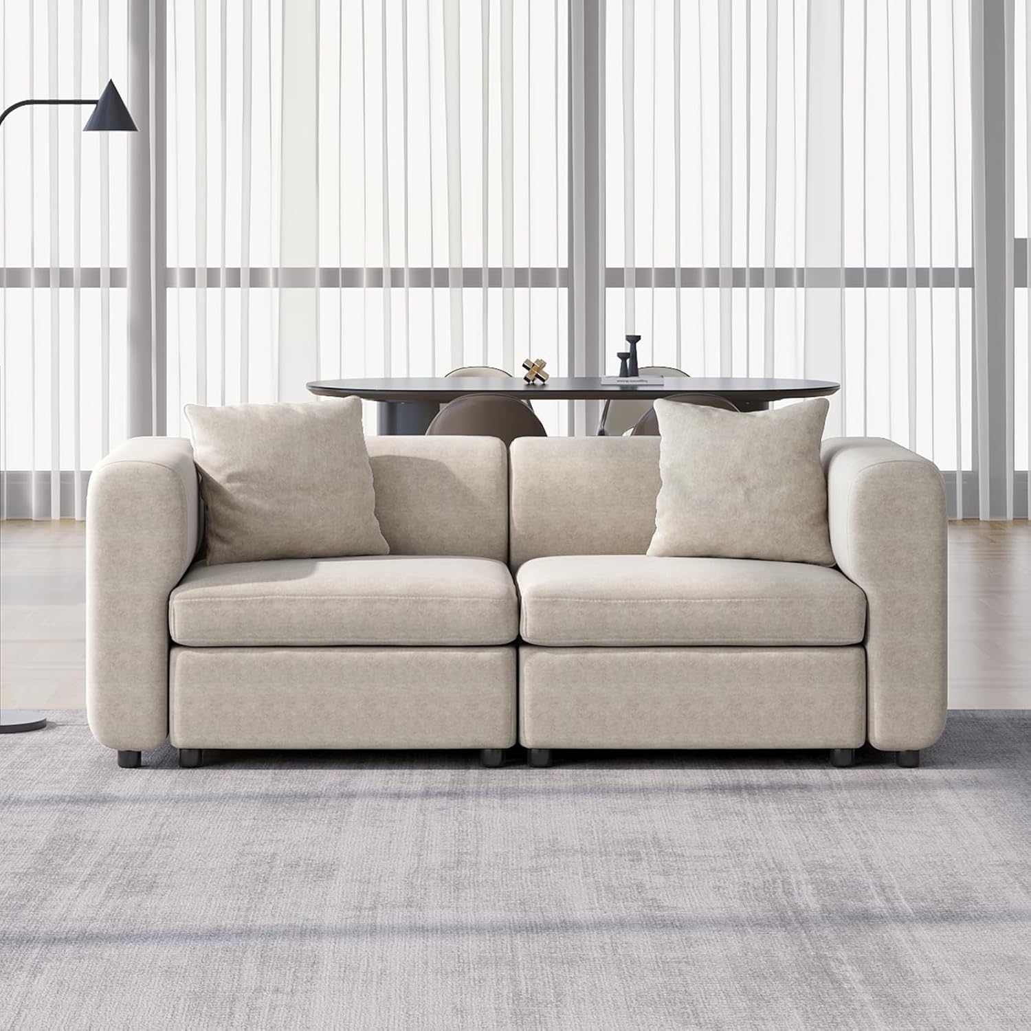 Love Seats Sectional Sofa for Living Room,Leisure Sofa Couch,Large Modular Family Couches,2 Seaters for Small Apartment