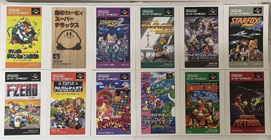 Amazon | ポストカード18枚組 スーパーファミコン人気ゲームソフト柄